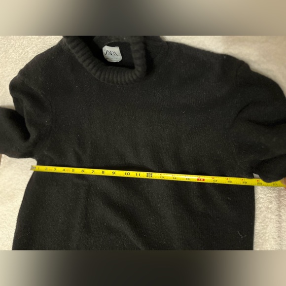 Zara turtleneck navy blue Unisex sweater size L - Picture 8 of 10